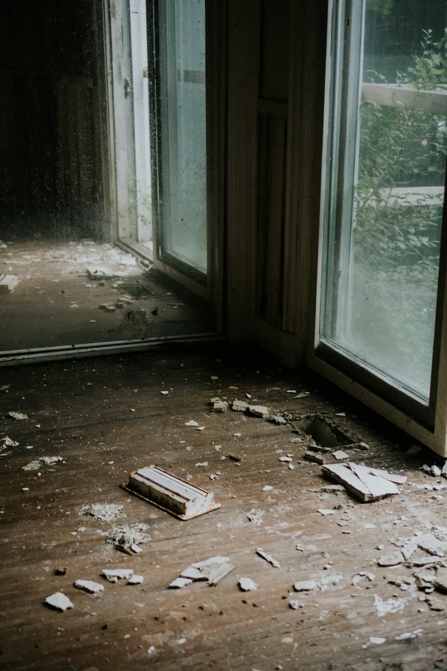 Interior property damage after a fire